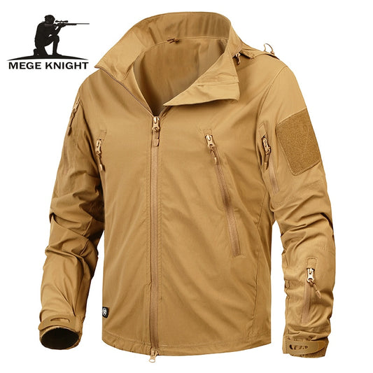 Mege Brand Clothing New Autumn Men&#39;s Jacket Coat Military Clothing Tactical Outwear US Army Breathable Nylon Light Windbreaker